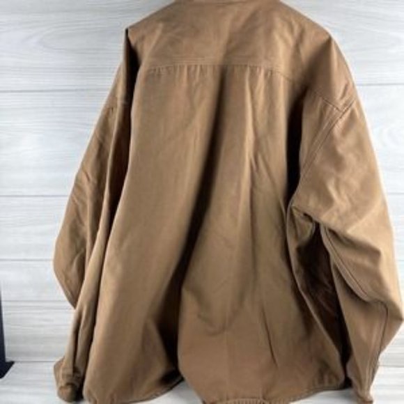 Carhartt flannel lined snap jacket shirt - Picture 3 of 7